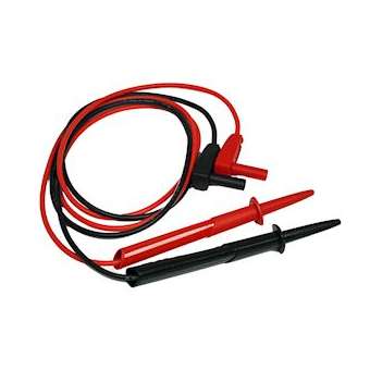 Jeu de cordons droits pointe de touche 2mm rouge et noir en PVC.CATIV 1000V|Sefram instruments-FR4SA151