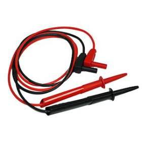 Jeu de cordons droits pointe de touche 2mm rouge et noir en PVC.CATIV 1000V|Sefram instruments-FR4SA151