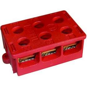 Bornier TEEBLOCK 3+3 pôles - câble 6 mm²|Seifel-SEICO44003