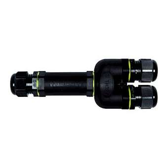 Connecteur circulaire jonction/dérivation 3 entrées 3+3P en Y - câble 5 à 17 mm²|Seifel-SEICO43022