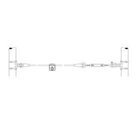 Kit de fixation PARAFIL. connectique mur/mur. câble diamètre 7 mm|Seifel-SEI05H2220