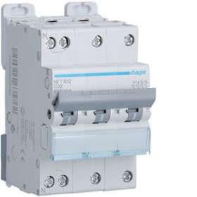 Disjoncteur 3P+N 6-10kA courbe C - 32A 3 modules|Hager-HAGNFT832