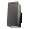 ECHO applique murale cubique graphite LED 2x6,2W GU10 3000K classe II IP54|Sg lighting-NOL633688