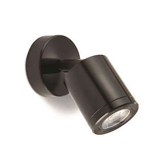 Applique murale WL220 noire, faisceau de 40DEG, 230V, 3000K, aluminium anodisé|Collingwood-SLHWL220BWBM30
