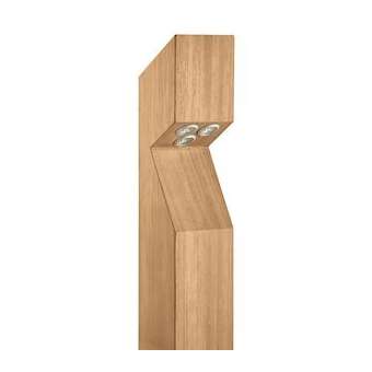 Borne BL03, chamfreiné, iroko, entrée du câble à la base, 3000K, 230V|Collingwood-SLHBL03FIB30