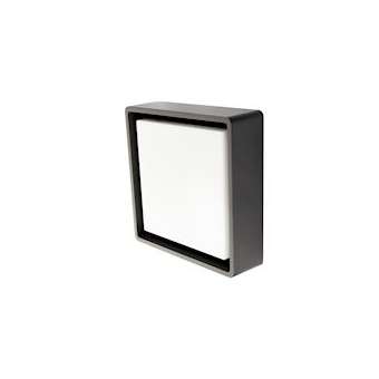 FRAME SQUARE hublot design graphite LED 6W 4000K avec détecteur classe II IP66|Sg lighting-NOL605292