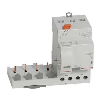 Bloc diff adaptable vis DX³ pour disj. 1 module/pôle - 4P 400V~ 40A typeAC 300mA|Legrand-LEG410511