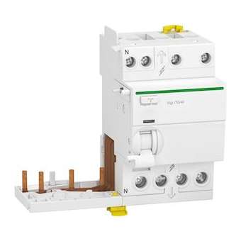 Acti9 iTG40 - module différentiel Vigi tête de groupe - 3P+N 40A 300mA type AC|Schneider Electric-SCHA9Y13740