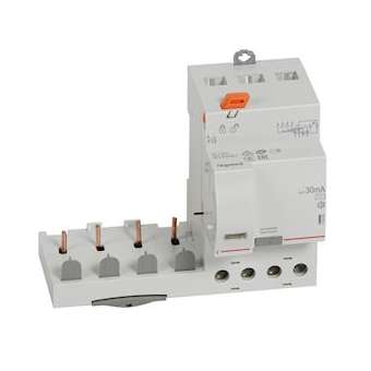 Bloc diff adaptable à vis DX³ pour disj 1 module/pôle 4P 40A typeAC 30mA|Legrand-LEG410499