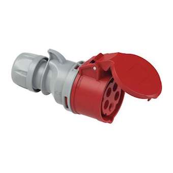 Prise mobile droite 16A 3P+N+T 380/415 V IP44 EASY|Bizline-BIZ701109