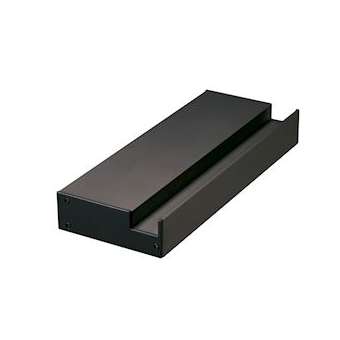 GLENOS support mural, pour profil 20, 20cm, embouts inclus, noir|SLV-DC5213660