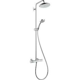 Showerpipe 220, bras de douche 400 mm pivotant chromé|Hansgrohe-HA327185000