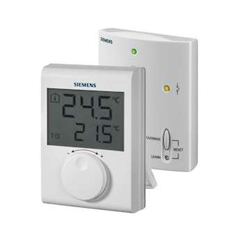 Thermostat ambiance grand LCD kit RF|Siemens HVAC-SBARDH100RF-SET