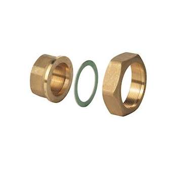 Jeu de 2 raccords DN32 en laiton (ECS)|Siemens HVAC-SBAALG322B