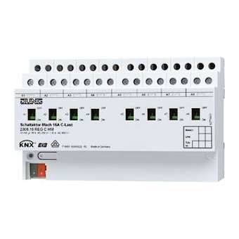 Actionneur 8 voies courbe C KNX Modulaire|Jung france-IUN2308.16REGCHM