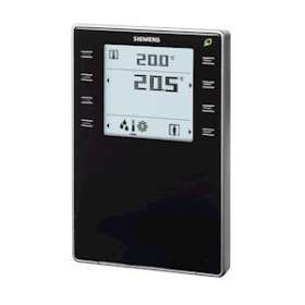 Appareil d'ambiance KNX CO2+T+H LCD noir|Siemens HVAC-SBAQMX3.P74-1BSC