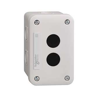 Harmony - boite vide XALE 2 trous - XB7 D22mm - IP54 - gris - lot de 5|Schneider Electric-SCHXALE2
