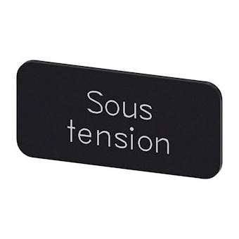 PLAQUETTE REPERAGE A COLLER|Siemens Industries et Infrastructures-SIE3SU1900-0AC16-0GS0