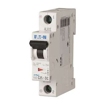 Disjoncteur modulaire, 4A, 1p, courbe C, DC|Eaton industries-EONFAZ-C4-1-DC