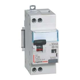 Disjoncteur diff DX³ 4500 - vis/vis -U+N 230V~ 20A - typeAC -30mA -courbe C - 2M|Legrand-LEG410706