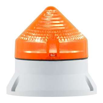 CTL600 STY/FLASH, feu fixe/clignotant, IP54, V24/240AC, diam 60mm, base grise|Sirena-ENA33532