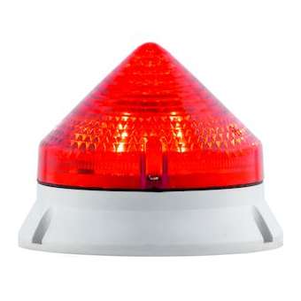 CTL900 STY/FLASH, feu fixe/clignotant, IP54, V24/240AC, diam 90mm,base grise|Sirena-ENA33573