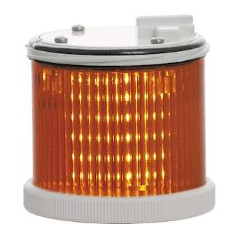 TWS LED: élément lumineux org - fixe/flash - lentille colorée - V24ACDC - gris|Sirena-ENA36502