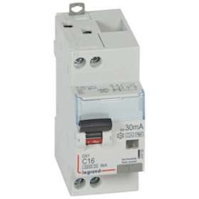 Disjoncteur diff DX³ 4500 -vis/vis- U+N 230V~ 16A- typeF-30mA -courbe C - 2M|Legrand-LEG410753