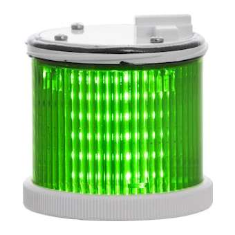 TWS LED: élément lumineux vert - fixe/flash - lentille colorée - V110AC - gris|Sirena-ENA36514