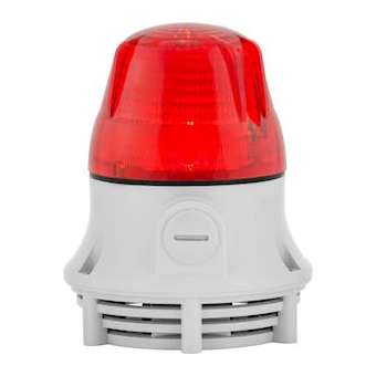 Microlamp: balise fixe/clignotant son continu/pulsé 75db IP30 base grise|Sirena-ENA79773