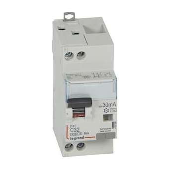 Disjoncteur diff DX³ 4500 - vis/vis -U+N 230V~ 32A - typeAC -30mA -courbe C - 2M|Legrand-LEG410708