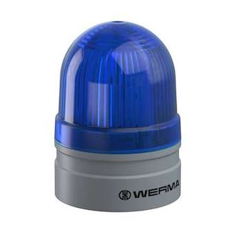 EvoSIGNAL Mini - Feu fixe/clignotant - 115-230VAC - Bleu - Montage polyvalent|-WRM26051060
