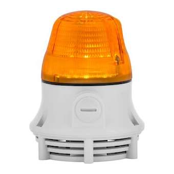 Microlamp: balise fixe/clignotant son continu/pulsé 75db IP30 base grise|Sirena-ENA79732