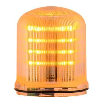 Mline: feu LED orange - fixe/clignotant/tournant- IP66 - lentille transparente|Sirena-ENA90122