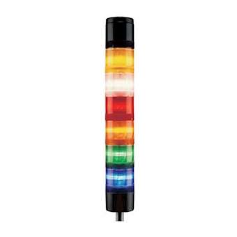Colonne ø70mm multicolor et buzzer 24Vcc fixe Rouge Orange Vert 90dB|AE&T-APQO270LS024326