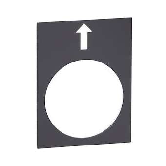 Harmony - étiquette - 30x40mm - noir - gauche PV|Schneider Electric-SCHZB2BY2910