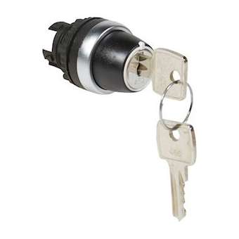 Bouton tournant non lum clé N°455 IP69 Osmoz composable - 2 positions 45DEG|Legrand-LEG023950