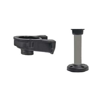 Pied et tube pour O400 Hauteur 145 mm|AE&T-APQTUBEO400
