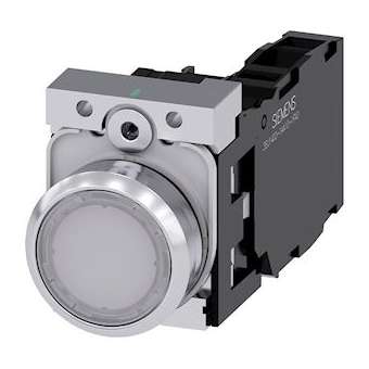 BOUTON-POUSSOIR LUMINEUX, BLANC|Siemens Industries et Infrastructures-SIE3SU1152-0AB60-1FA0