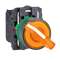 Harmony XB5 - bouton à manette lum - D22 - 2 pos fix - orange - 1O+1F - 230V|Schneider Electric-SCHXB5AK125M5