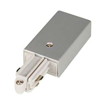 Alimentation pour rail 1 allumage 16A max, gris, terre droite|SLV-DC5143042