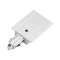 Alimentation, terre gauche, intérieur, pour rail 1 allumage à encastrer, blanc