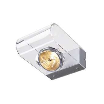 RETROSIX QRB111 WALL, applique alu brossé, transparent, max 50W|SLV-DC5147584