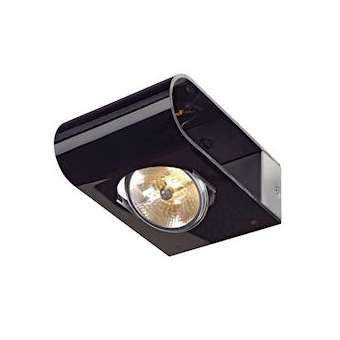 RETROSIX QRB111 WALL, applique alu brossé, noire, max 50W|SLV-DC5147594