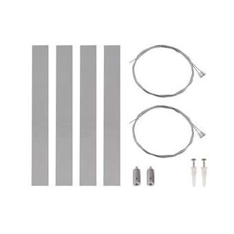 RASTO, kit de suspension, intérieur, longueur 1,5m, gris|SLV-DC5158969