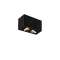 TRILEDO, plafonnier intérieur, double, rectangulaire, noir, LED, 14W, 3000K|SLV-DC51002003