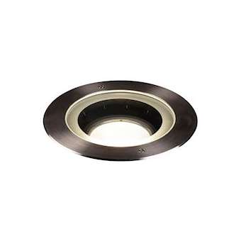 DASAR 270, encastré de sol extérieur, symétrique, rond, noir mat/inox brossé, L|SLV-DC51002898