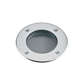 WALKER 2-Enc. Sol Ext. IP67 IK10, rond, tôle inox, E27 R63 40W max, lpe non incl|Aric-ARI1752