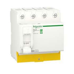 Resi9 - interrupteur différentiel - 4P - 40A - 30mA - Type AC - peignable|Schneider Electric-SCHR9PRC440