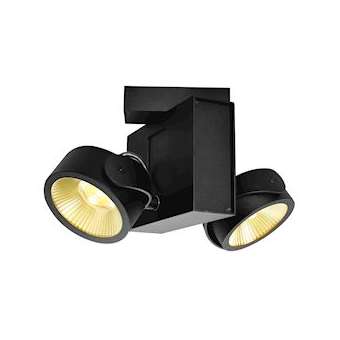 TEC KALU double, applique/plafonnier, noir, LED 31W, 24DEG, 3000K|SLV-DC51001431